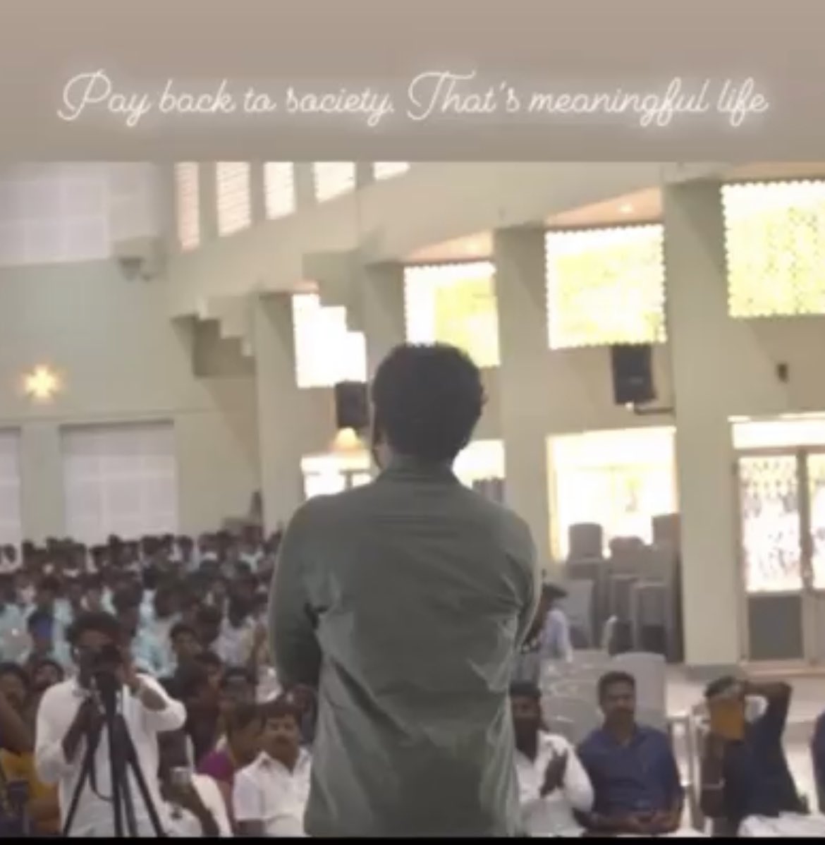 “PAY Back To SOCIETY That’s Meaningful LIFE” #vikraman 
#NambikkaiNayaganVikraman
#VaathiVikraman
#Vikramanarmy
#vikramanFanGirlsarmy
#AramVellumLegalAid
#AramVellum