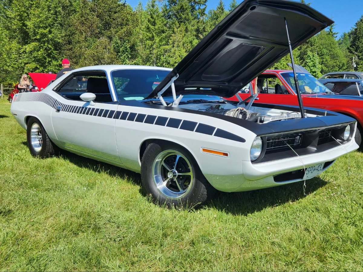 mopars_and_more's tweet photo. My friends AAR Cuda clone with a 3rd Gen Hemi #1970plymouthaarcuda #1970aarcuda #70plymouthaarcuda #70aarcuda #aarcuda #3rdgenhemi #3rdgenhemiswap #hemi #hemiswap #mopar #carshow #musclecar #restomod https://t.co/pQ1zsOicq6