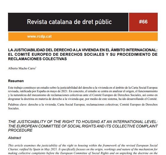 Excelente estudio <a href="/AlberMachoCarro/">Alberto</a> #justiciabilidad derecho #vivienda #CartaSocialEuropea #CEDS #openaccess #housing #complaint dx.doi.org/10.58992/rcdp.… <a href="/CoESocialRights/">Council of Europe Social Rights</a> <a href="/coe_esp/">Consejo de Europa</a> #justiciability #EuropeanSocialCharter