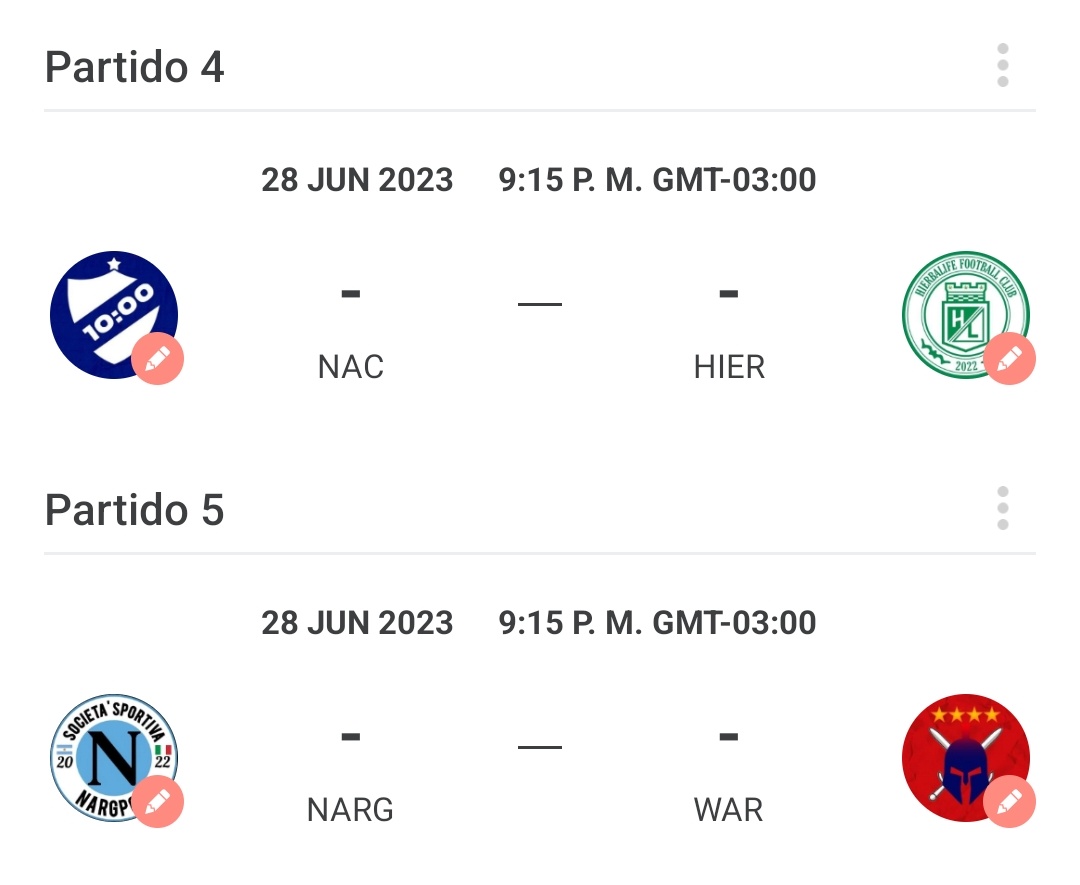 HOY HAY LIGAAAAA

Fecha 4 de #LigaAEU
21:15 🇺🇾🇦🇷
🏟️: La Bombonera

Partidos:
<a href="/AtletlcoCordoba/">Atlético Córdoba 🇺🇦</a> Vs <a href="/FCfenix_/">Fc Fénix 🦅🔥</a> 
<a href="/Bocabaret_/">Bocabaret ❁</a> Vs <a href="/OlimpiaGang/">𝐶𝐿𝑈𝐵 𝑂𝐿𝐼𝑀𝑃𝐼𝐴 𝐺𝐴𝑁𝐺</a> 
@clubgolden_ Vs <a href="/antrovilafc/">ANTRO VILA FC</a> 
<a href="/ofNacional10AM/">𝐂𝐥𝐮𝐛 𝐍𝐚𝐜𝐢𝐨𝐧𝐚𝐥 𝟏𝟎𝐀𝐌 ⭐🇱🇺</a> Vs @HierbaLIFEFCOF 
<a href="/_Nargpoli/">ℕ𝕒𝕣𝕘𝕡𝕠𝕝𝕚 🇦🇷🇮🇹</a> Vs <a href="/ComunityWarriof/">Warriors Comunity</a>