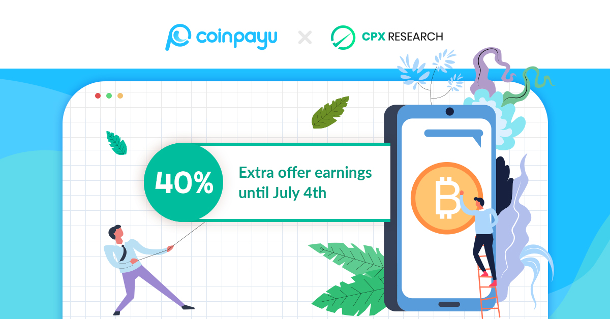 CoinPayU's tweet image. Cpx Research #survey  earnings will increase 40% from June 28 to July 4.

RT + Follow us, we will choose 5 ramdon users to win 120,000 #LUNC  in 48 hours.