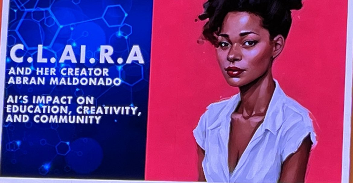 CL.AI.R.A was one of the highlights of the possibilities of the future at #ISTELive23 <a href="/abran/">Abran Maldonado</a>