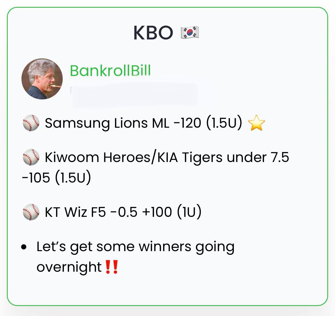 Capperleaked's tweet image. #BankRollBill

#KimsVIP

#CaliforniaWager
Dinos (-155) 1
Dinos F5 (150) 2

#TennisMonster
Zhang +185 (1.5u)
Parlay: Zhang + Huesler + Vukic +2.5 games [+925).5u