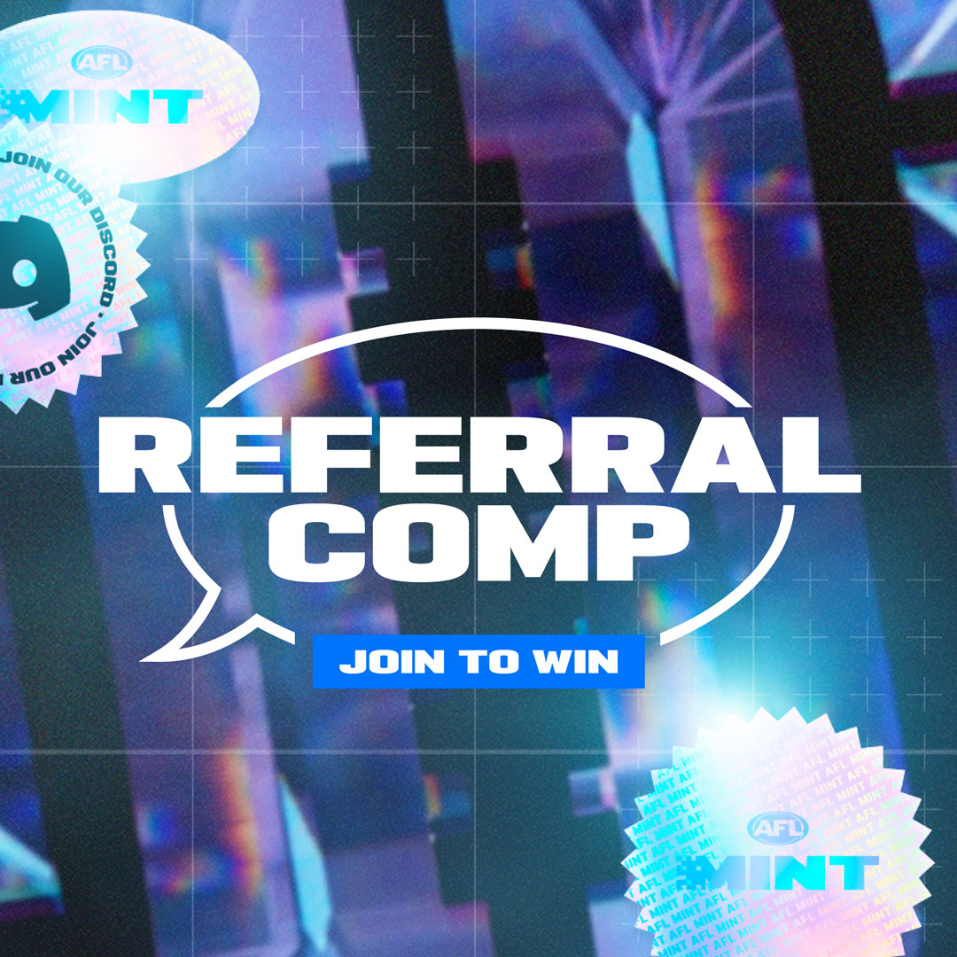 🎁AFL Mint Referral + Quest Comp! 

We have 2 NEW exciting competitions! Total prize pool of Vouchers and Packs worth over $1,000!

Join <a href="/AFL/">AFL</a> Mint Discord for the Referral comp &amp; further details, link in bio!

Head to our Zealy Quests and start gaining XP:
zealy.io/c/aflmint/ques…
