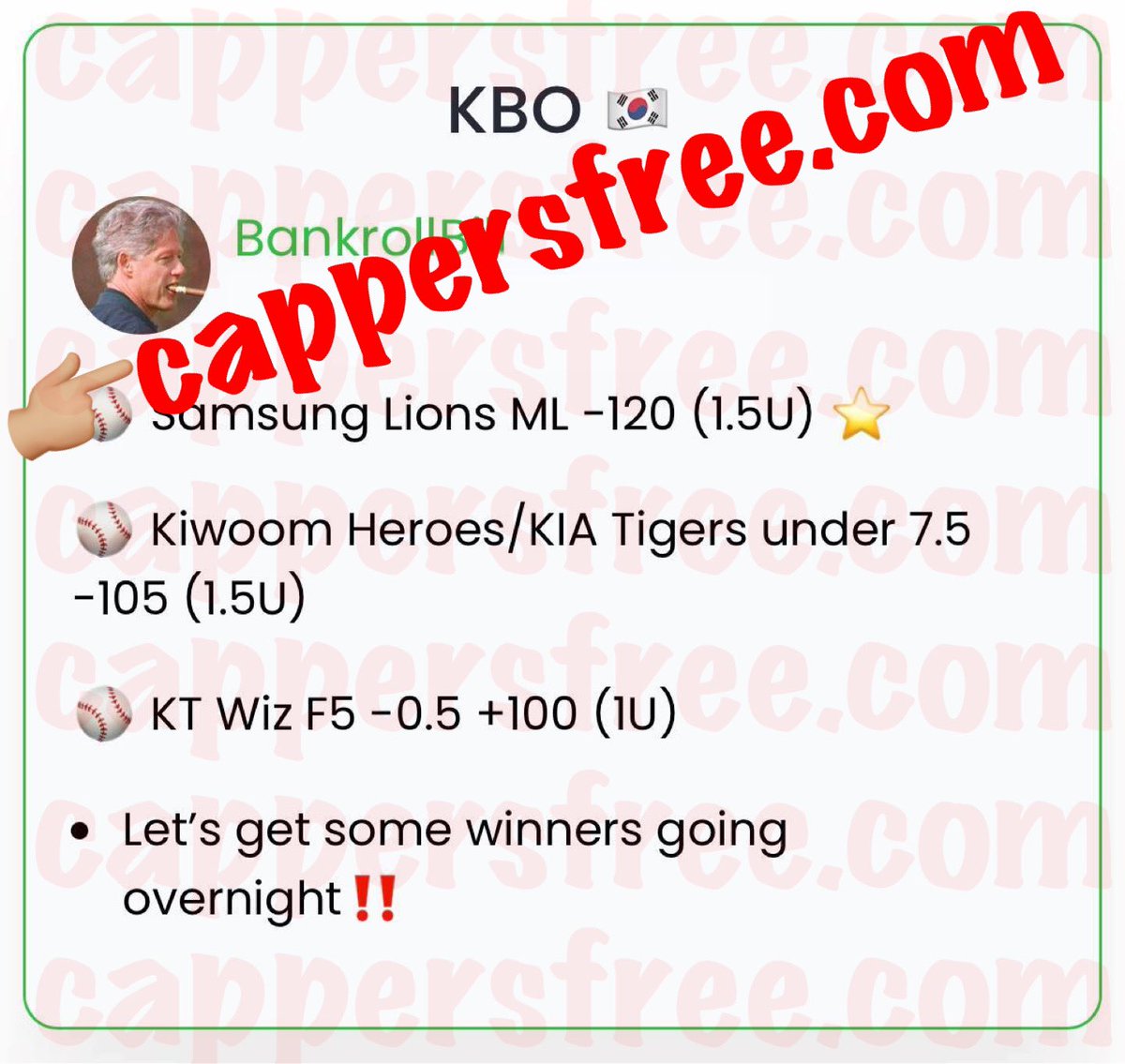 cappersforfree's tweet image. #SharpPicks , #BankrollBill , #KimsPicks &amp;amp; #CaliforniaWager