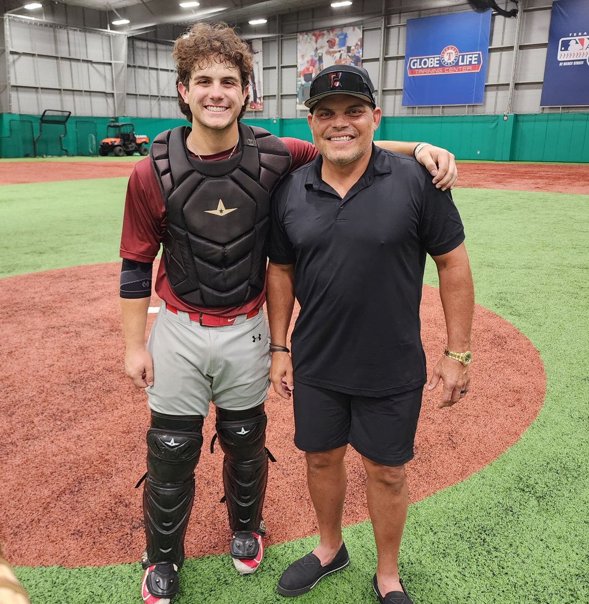 Daxton Macias (@daxtonmacias) on Twitter photo Great day <a href="/RangersYA/">Texas Rangers Youth Academy</a> catcher's clinic. Great to meet HOFer <a href="/Pudge_Rodriguez/">Ivan Pudge Rodriguez</a> and get a workout in. Thanks to the YA Coaches, Pudge, and <a href="/Rangers/">Texas Rangers</a> !
#catcherlife #HOF #Pudge 🏆 Great day <a href="/RangersYA/">Texas Rangers Youth Academy</a> catcher's clinic. Great to meet HOFer <a href="/Pudge_Rodriguez/">Ivan Pudge Rodriguez</a> and get a workout in. Thanks to the YA Coaches, Pudge, and <a href="/Rangers/">Texas Rangers</a> !
#catcherlife #HOF #Pudge 🏆