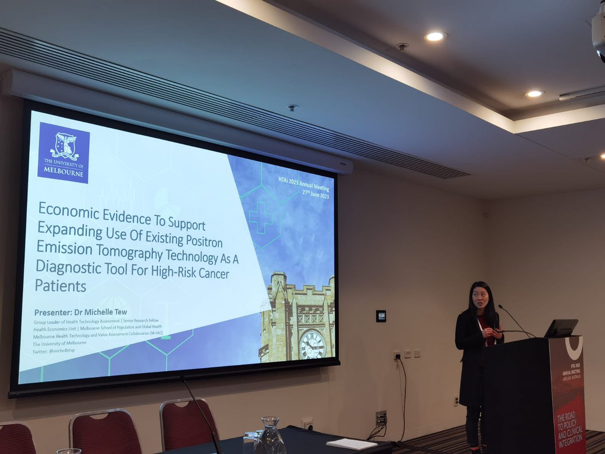 Michelle Tew (@michelletsp) on Twitter photo #HTAiAdelaide2023 Grateful for the opportunity to present an economic evaluation alongside the PIPPIN trial <a href="/NCICancer/">NCIC</a> which finds FDG-PET/CT a cost-effective diagnostic tool for neutropenia fever in high risk cancer patients <a href="/HEU_unimelb/">Melbourne Health Economics</a> <a href="/HealthPolicyUoM/">Centre for Health Policy (CHP)</a> #HTAiAdelaide2023 Grateful for the opportunity to present an economic evaluation alongside the PIPPIN trial <a href="/NCICancer/">NCIC</a> which finds FDG-PET/CT a cost-effective diagnostic tool for neutropenia fever in high risk cancer patients <a href="/HEU_unimelb/">Melbourne Health Economics</a> <a href="/HealthPolicyUoM/">Centre for Health Policy (CHP)</a>