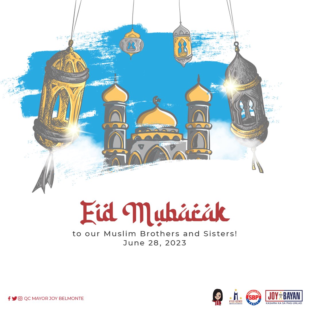 QCMayorJoy's tweet photo. ✨ Eid Mubarak to our Muslim sisters and brothers! ✨ https://t.co/DVaVoDJ2Ii