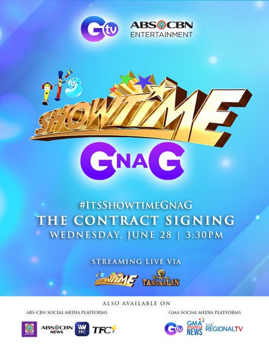 ABS-CBN's pivot to content production sees the surviving free TV networks both inking/ announcing agreements on the same day. Remarkable.