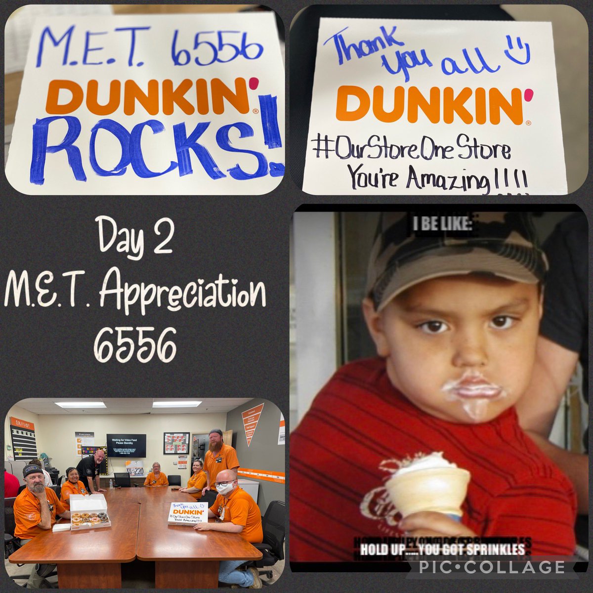 M.E.T. Appreciation Day 2 Dunkin’ 🍩….Amazing Partnership! @Vic__Hernandez_ @BoerneMet @OrangeBlooded02 @jreed4401 @debra8306