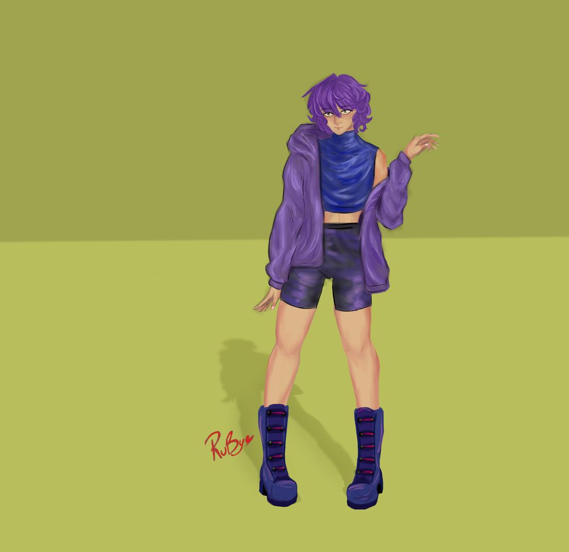 Un dibujo de hace un tiempo.🐸
¿Un personaje trans 🏳️‍⚧️?(si)