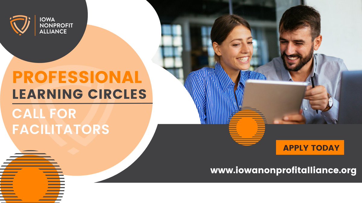 We are launching our first peer-led Professional Learning Circles and looking for members interested in facilitating. A Professional Learning Circle is a learning community around a topic or area of shared interest. iowanonprofitalliance.org/page/professio…
#INA #iowanonprofits #learningcircles