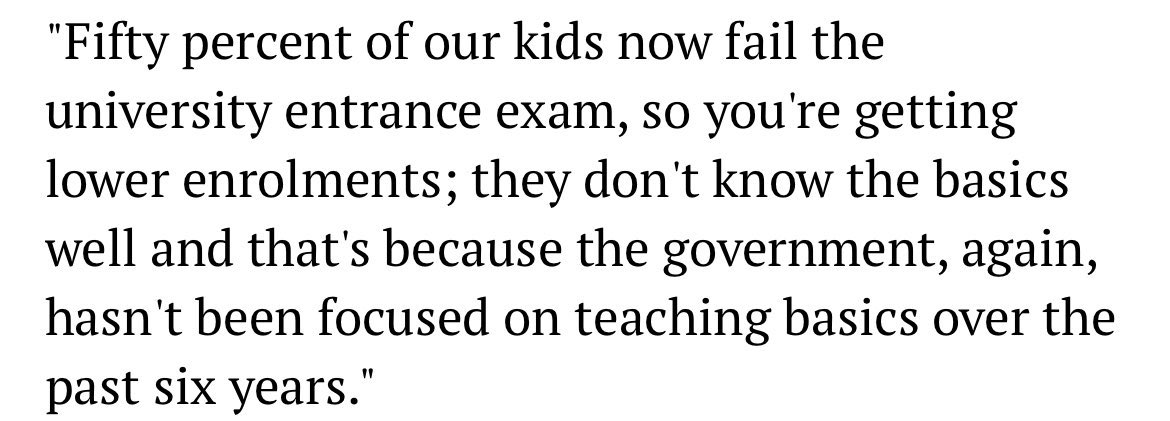 hellomotorbike's tweet photo. Luxon is wrong. 100% of students never pass the "university entrance exam". 

Because it doesn't exist. Never has.

Signed, guy who helps students gain University Entrance. https://t.co/1akLnSvMpo