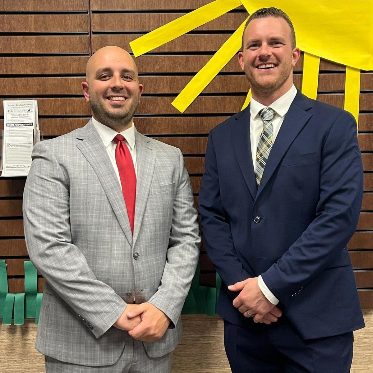 PrincipalPino's tweet photo. Congratulations and welcome to the newest members of our MHS admin family, Vice Principal Vincent Cuccaro and Vice Principal John Vitale!
#MontyCougarPride @The_CUCCriculum @MrVitaleHHS @jmcavaddy https://t.co/OmLyIfjkHM