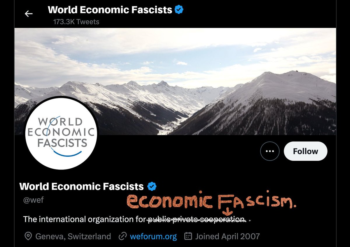 @ANTlWEF World Economic Fascists.