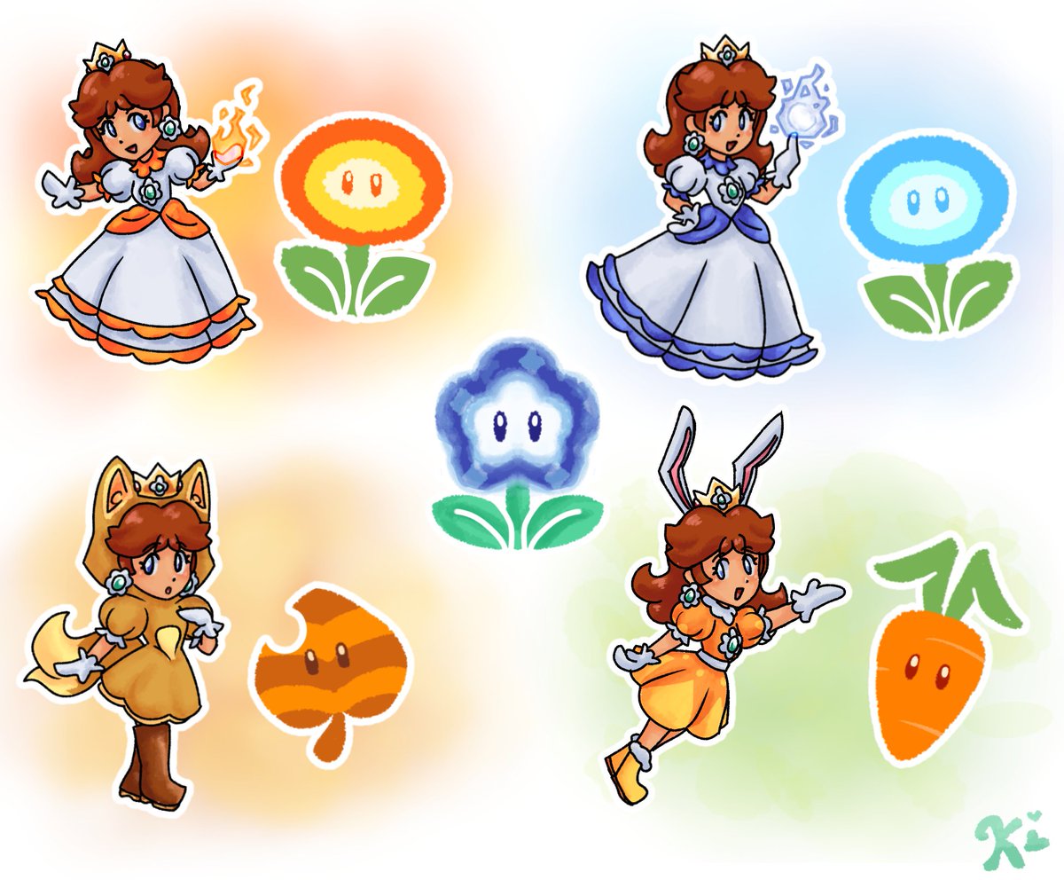 I'm very excited to finally see Daisy use power ups, it's the first time we're going to see Fire Daisy and other costumes of hers, I cant wait to see what other power ups will we be able to use. 🌼

#SuperMarioBrosWonder #princessdaisy #MarioWonder #fanart #SuperMarioBros