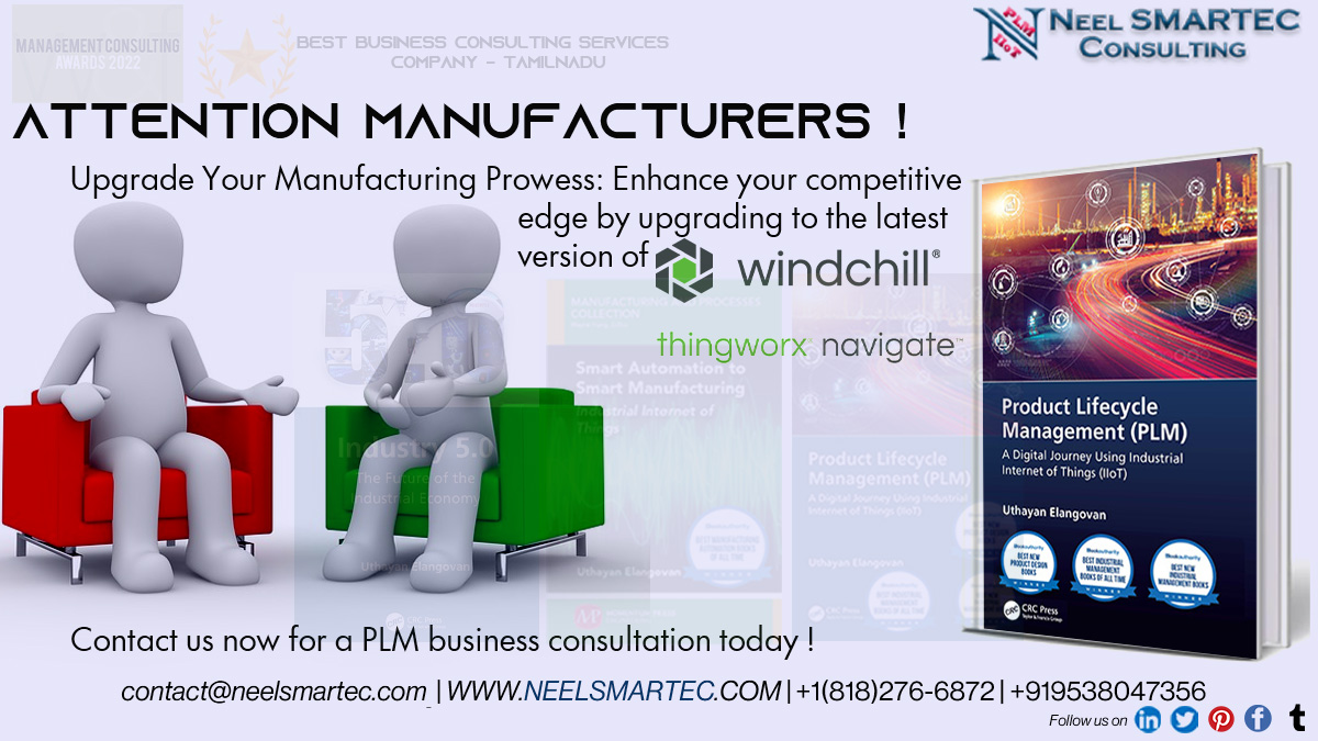 Upgrade Your #Manufacturing Prowess: #Enhance your competitive edge by upgrading to the #latest #version of @PTC @PTC_Windchill & @ThingWorx #navigate #Windchill #PLM with @NeelSmartec! #ROI #ROV #neelsmartec #GlobalReach #OptimizeProcess #NPD 
neelsmartec.com/2023/06/26/win…