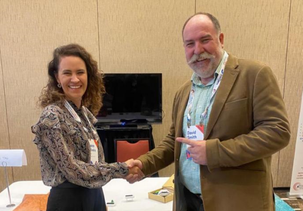 Some great discussions at Day 2 <a href="/VetHealthGlobal/">VetHealth Global</a> Conference.
As a global multispecies animal health intelligence company, CEO David Smith has been able to show people a range of Ceres Tag's products🌍🐕🦒🐄

#AnimalHealth #VetHealthGlobal2023