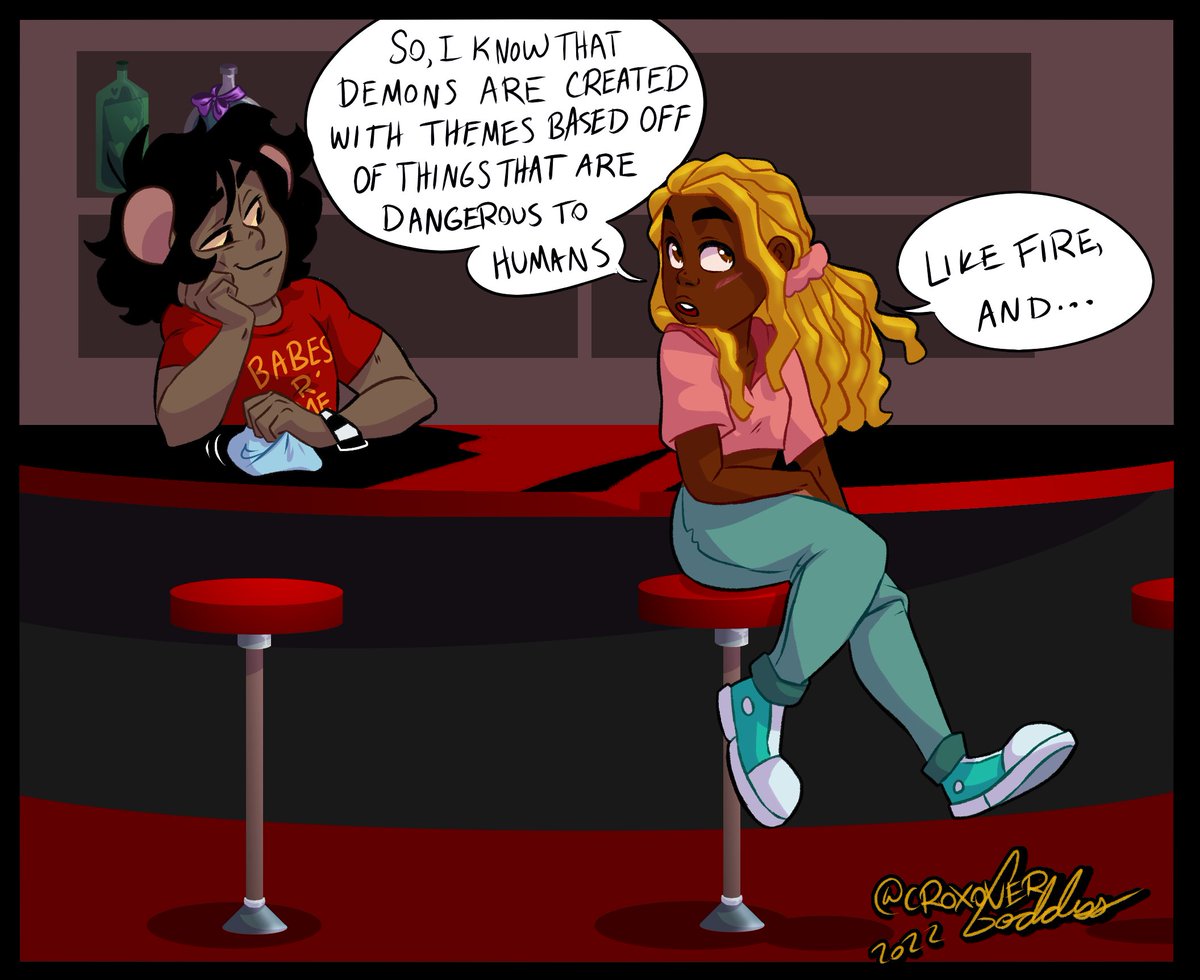 Almost done with this mini intro comic for Smog Street! A part of Middleverse where the most toxic and dangerous creatures live #MiddleverseVirginia #originalcharacter #webcomic
