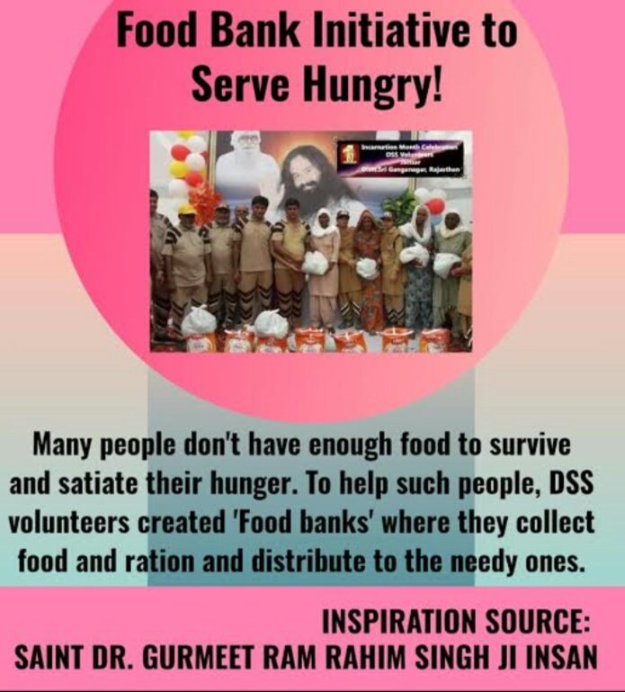 SapnaRa48374447's tweet photo. There is an initiative #FoodForAll  to ensure monthly ration for needy under the guidance of 
Saint Gurmeet Ram Rahim Ji. Whenever DSS volunteers gets chance to perform these acts of kindness. https://t.co/0pMlDfu0L2