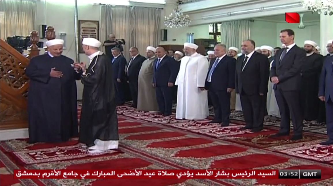 جريدة الوطن/عاجل - السيد الرئيس #بشار_الأسد يؤدي صلاة عيد الأضحى