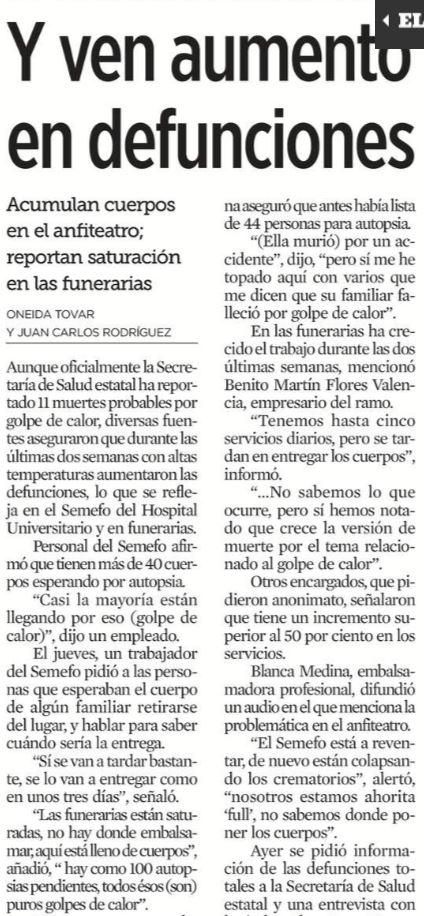 mendez_2e's tweet photo. El gobierno de @samuel_garcias ocultando las cifras reales de muertes, las cuales fueron de 850 por causa de una ola de calor, que mas se puede esperar de un gobierno que solo se preocupa por si mismo.
Que tan mediocre debes ser para hacerse el de la vista gorda, no tienes cara https://t.co/xlpv0hWYNI
