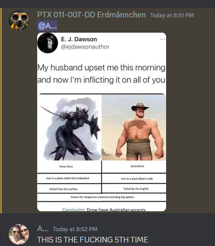 LadyAllowyn's tweet photo. When you're the token Australian https://t.co/CMtgrS30EH
