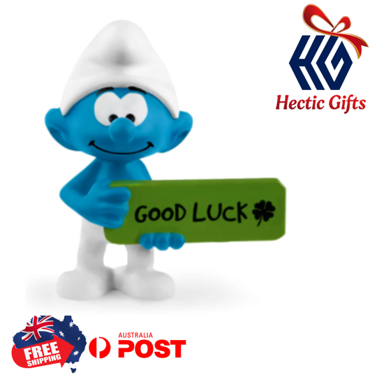 Lucky Smurf happily holds up his sign and brings you all the luck anywhere in the world!

ow.ly/mLNf50KMeQt

#New #HecticGifts #Schleich #Season2021 #TheSmurfs  #GoodLuck #Smurf #Collectible #Figurine #GiftIdea #FreeShipping #AustraliaWide #FastShipping