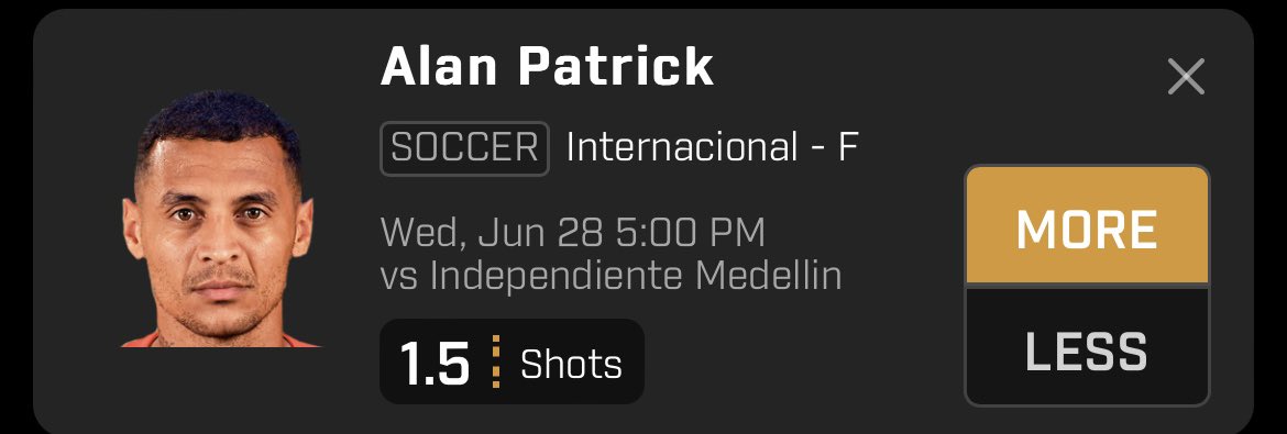 🍀Alan O 1.5 shots⚽️

🔥In this Libertadores edition⬇️

💰Inter(his team) is averaging 15 shots per game

💰Alan is averaging 2.8 shots per game

💰Independient is allowing 13 shots per game

💰Alan went over this line 5/5✅

💰Last H2H he got 2✅

💰His team is playing at home