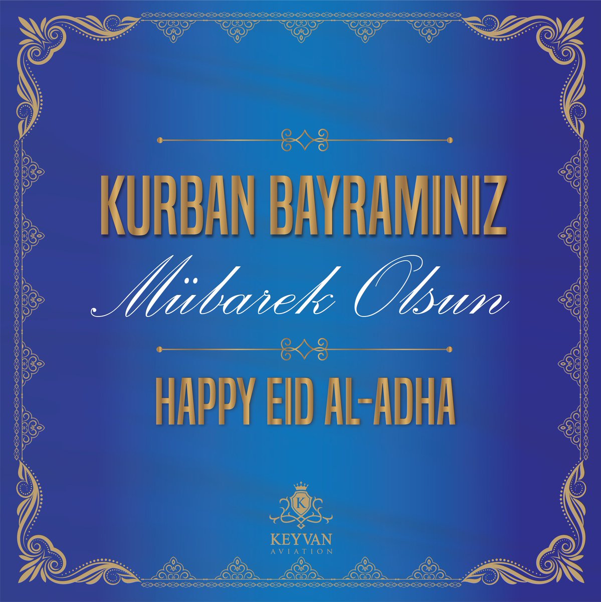 keyvanaviation's tweet photo. Sağlıklı ve mutlu nice bayramlar dileriz. Kurban Bayramımız kutlu olsun.
Happy Eid Al-Adha.  #keyvanaviation #kurbanbayramı #eidaladha https://t.co/YABIUPu0H9