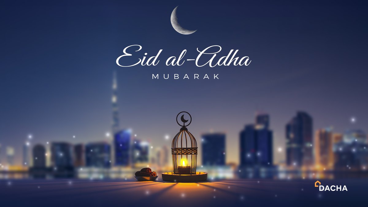 Eid Mubarak! From the entire Dacha family, we extend our heartfelt wishes for a joyous and memorable celebration. 

May this holy occasion bring you peace, prosperity, and unity.

#dubai #UAE #UAERamadan #BigEid #EidMubarak #Dubai #DubaiEid #HolyMonth #islam #muslim #EidAlAdha