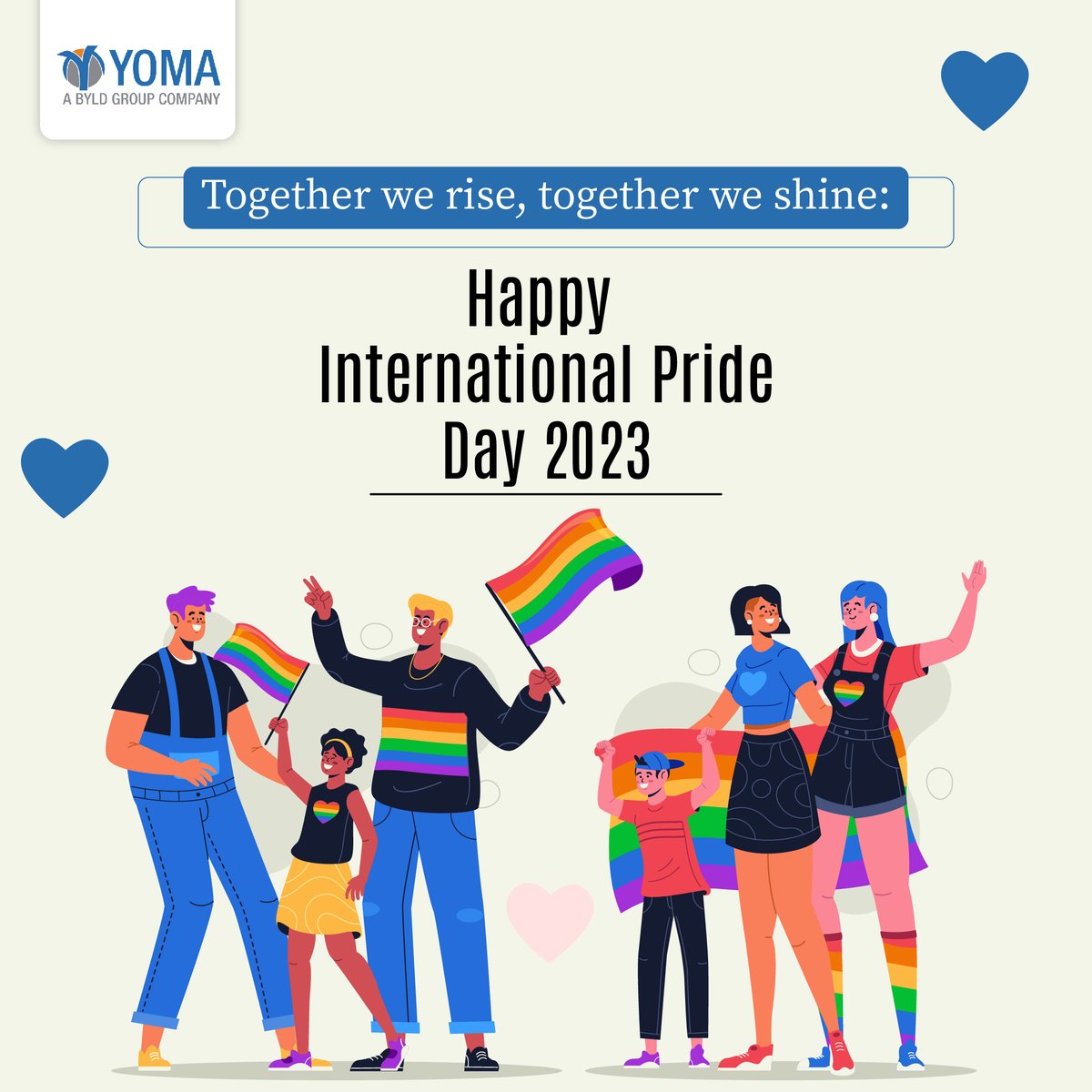 Yomasolutions's tweet image. May the spirit of love and acceptance prevail on International LGBTQ Pride Day and beyond.

#lgbt #lgbtq🌈 #lgbtsupport #lgbtrights #lgbtqcommunity #lgbtqlove #Pride #LoveIsLove #LGBTQ #Equality #PrideMonth #ProudToBeMe #PridePower #BeYourself #StandUpForEquality #PrideMonth2023