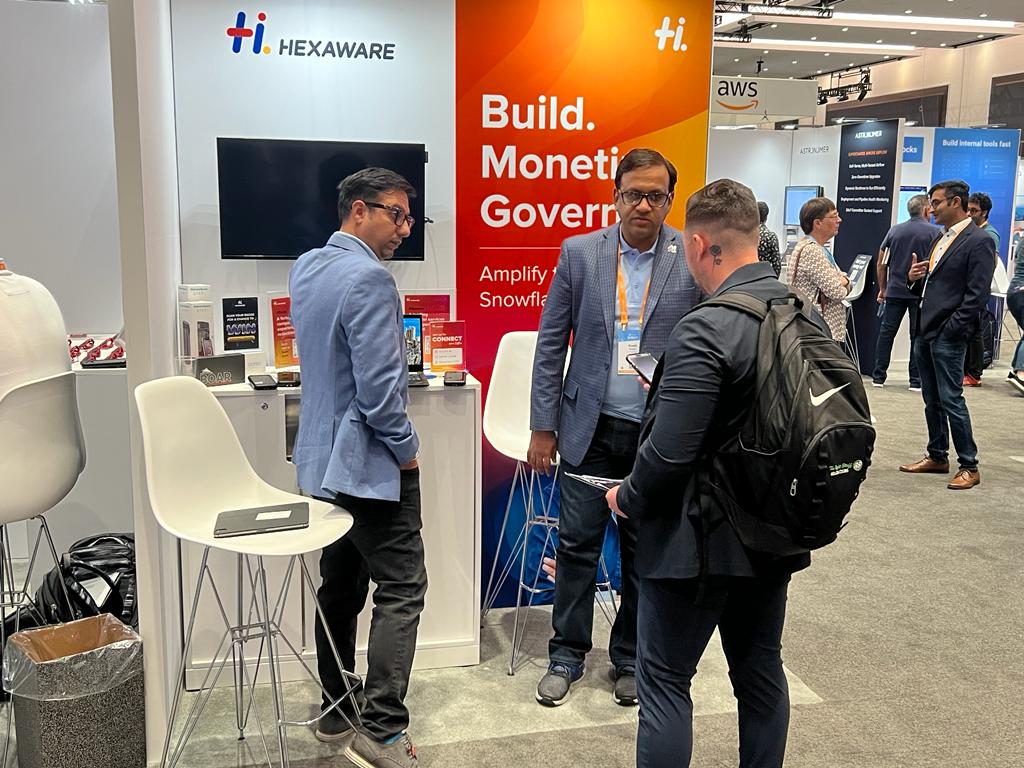 HexawareGlobal's tweet photo. Day 2 of #SnowflakeSummit and the excitement continues! Discover the power of #data monetization with Hexaware's leading AI/ML strategies. We're at booth #1031-B and ready to share insights! Don't miss out! 
#CloudComputing #CloudServices #Cloud #Snowflake #AI #ML https://t.co/EXjoCIQdgY