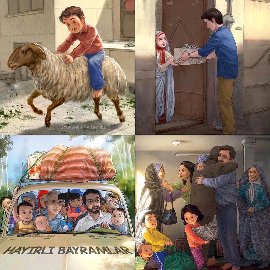 Sen hayal ettirdiklerini nasip edecek kudrete sahipsin Allah’ım. 
Bize “Cennet bayramını” da yaşat..
Amin.. Kurban bayramınız mübarek olsun, nice hayırlı bayramlara🙏🌹
#kurbanbayramı