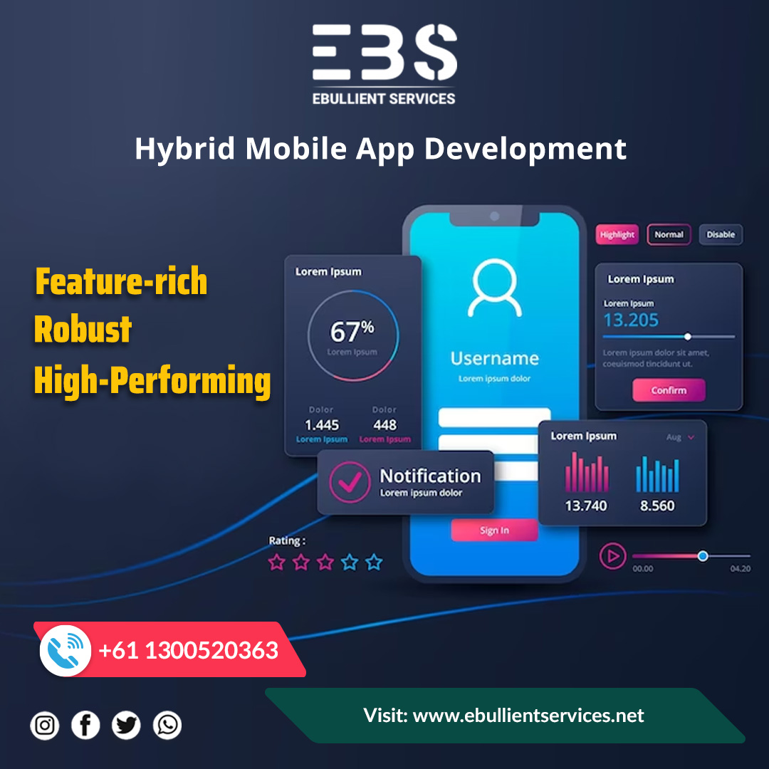 EBSServices's tweet image. Hybrid application development employs native app features and capabilities and also serves to put companies and developers on the path towards the adoption of HTML5 mobile app development.

#hybridappdevelopment #hybridapps #ebullientservices