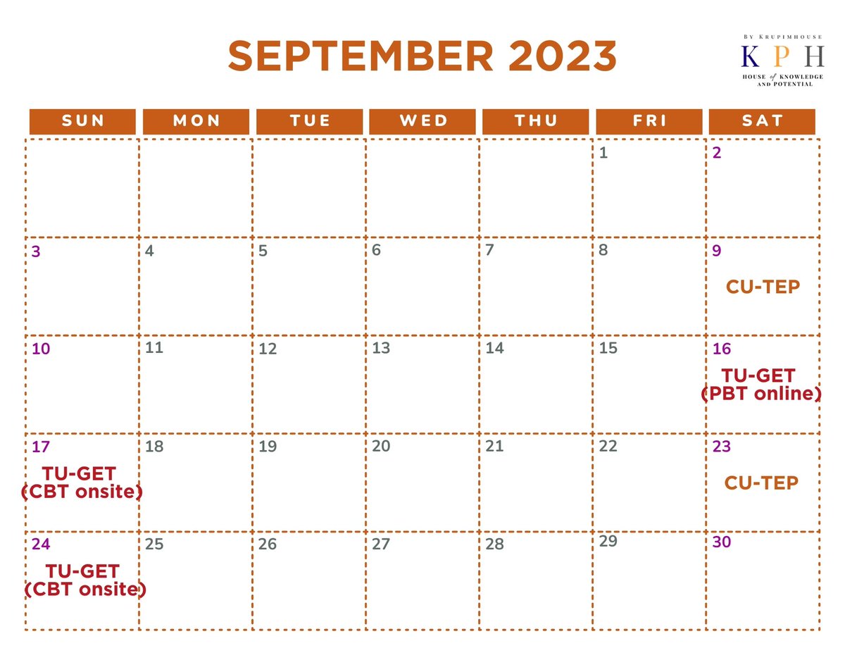 KRUPIMHOUSE_'s tweet photo. ตารางสอบ #CUTEP #CUATS #CUTAD #CUAAT #TUGET และ Digital #SAT
รอบเดือน July - Sept 2023
#dek67 #dek68 #tcas67 #tcas68 https://t.co/JPuaKg9Wlt