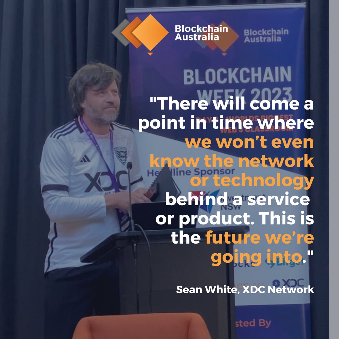 'There will come a point in time where we won’t even know the network or technology behind a service or product. This is the future we’re going into.'
- @SeanoftheWoke of #XDCNetwork on the evolution of blockchain and tokens.  

#blockchain #blockchaineducation #BW2023
