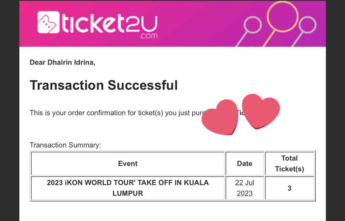 yay got my ticket #iKONinKL