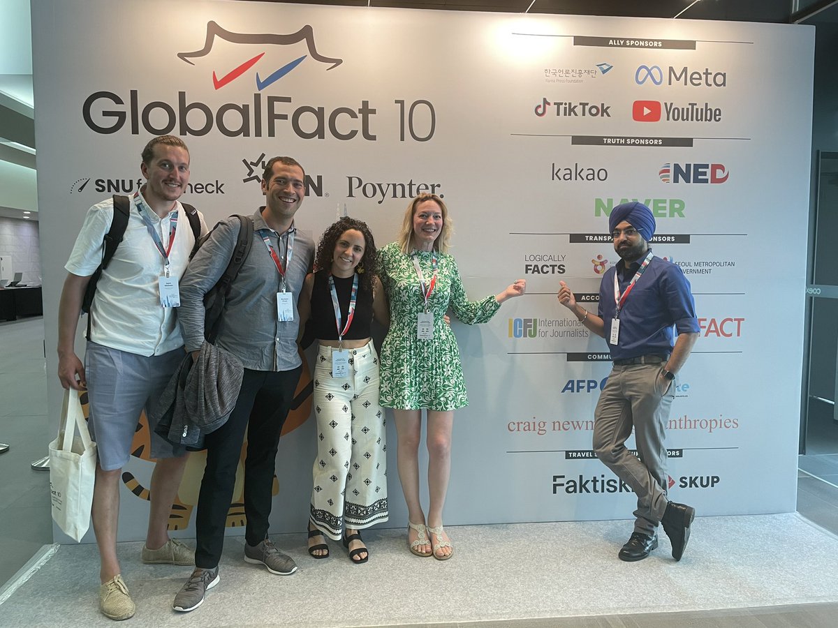 The @LogicallyFacts team is at the #GlobalFact10 in Seoul. It is my first summit and I am very excited to meet other fact-checkers from across the world!