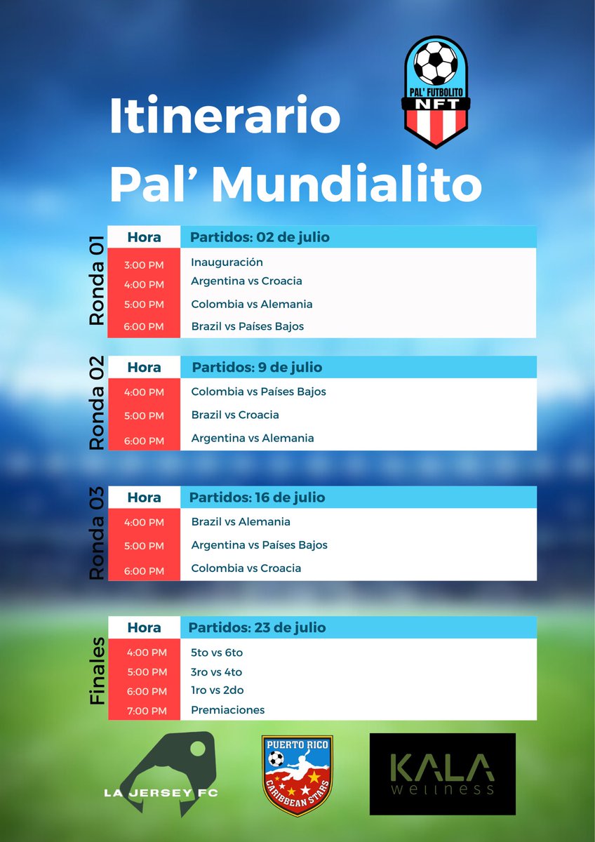 Julie (@soyjul114) on Twitter photo Solo paso a decirles que este domingo 2 de julio comenzamos la celebración del 1er Aniversario de <a href="/PalFutbolitoNFT/">Pal’ Futbolito NFT / Live Now!</a> y que mejor manera que JUGANDO FÚTBOL. Solo paso a decirles que este domingo 2 de julio comenzamos la celebración del 1er Aniversario de <a href="/PalFutbolitoNFT/">Pal’ Futbolito NFT / Live Now!</a> y que mejor manera que JUGANDO FÚTBOL.