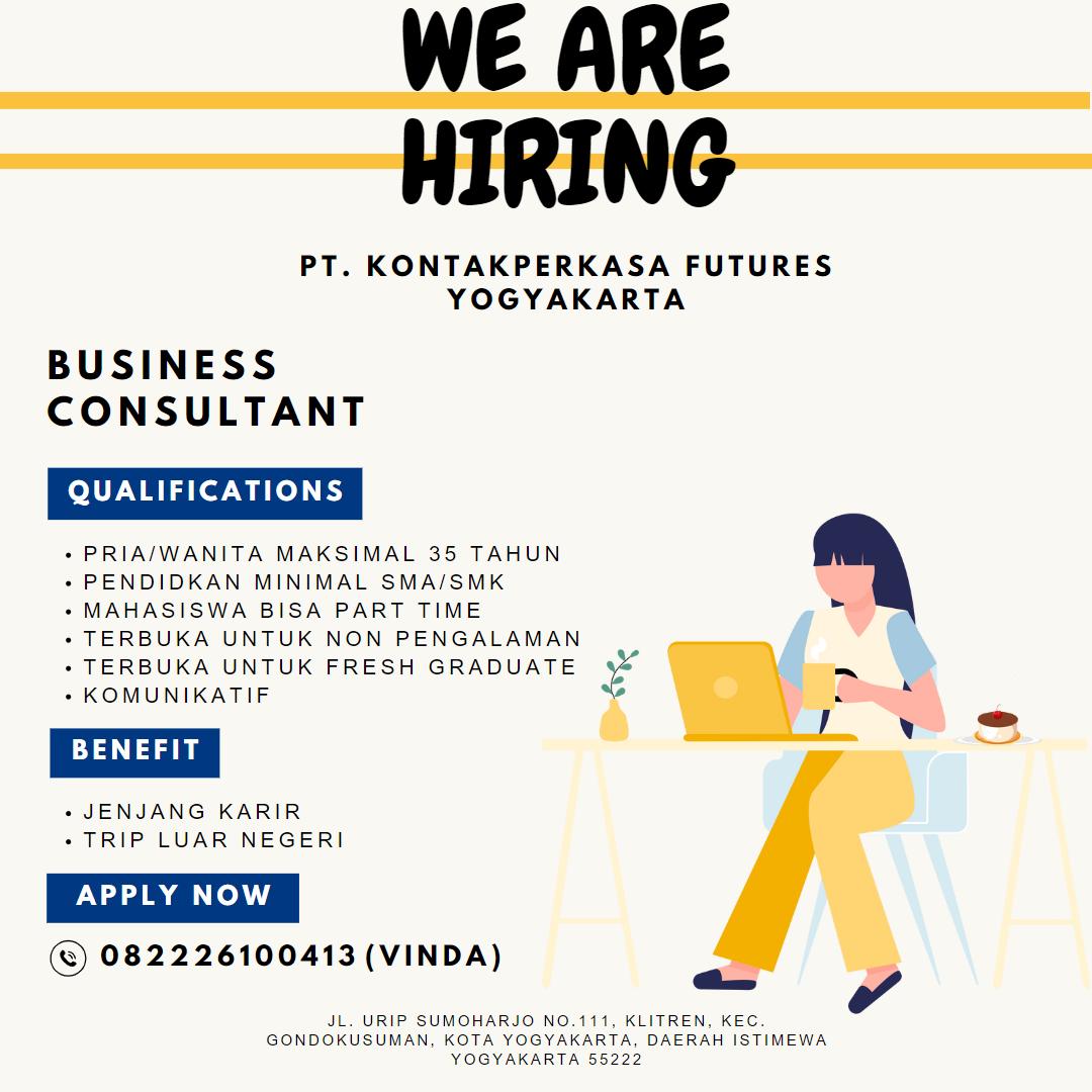 StudyVel's tweet image. Dibutuhkan segera‼️
📍Penempatan kantor cabang baru Yogyakarta

Benefit :
• 5 hari kerja (senin - jumat)
• Jenjang karir
• Trip luar negeri

More Info :
082226100413
#lokerjogja #zonauang️ #Zonajajan #lokersleman #lokerbantul #lokerkulonprogo #lokermagelang #lokerklaten