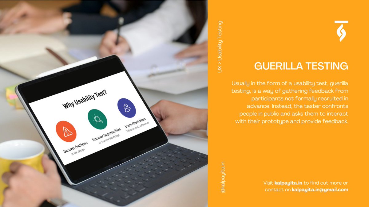 kalpayita's tweet photo. Wednesdays Broadcast:
π‘ Seeking honest opinions on your prototype? Try guerrilla testing! Engage people on the streets, get instant feedback. No formal recruitment, just raw insights.β¨
WBA004
#UserFeedback #GuerrillaTestingInsights #UnconventionalTesting #Kalpayita https://t.co/oFD0IEFsmj