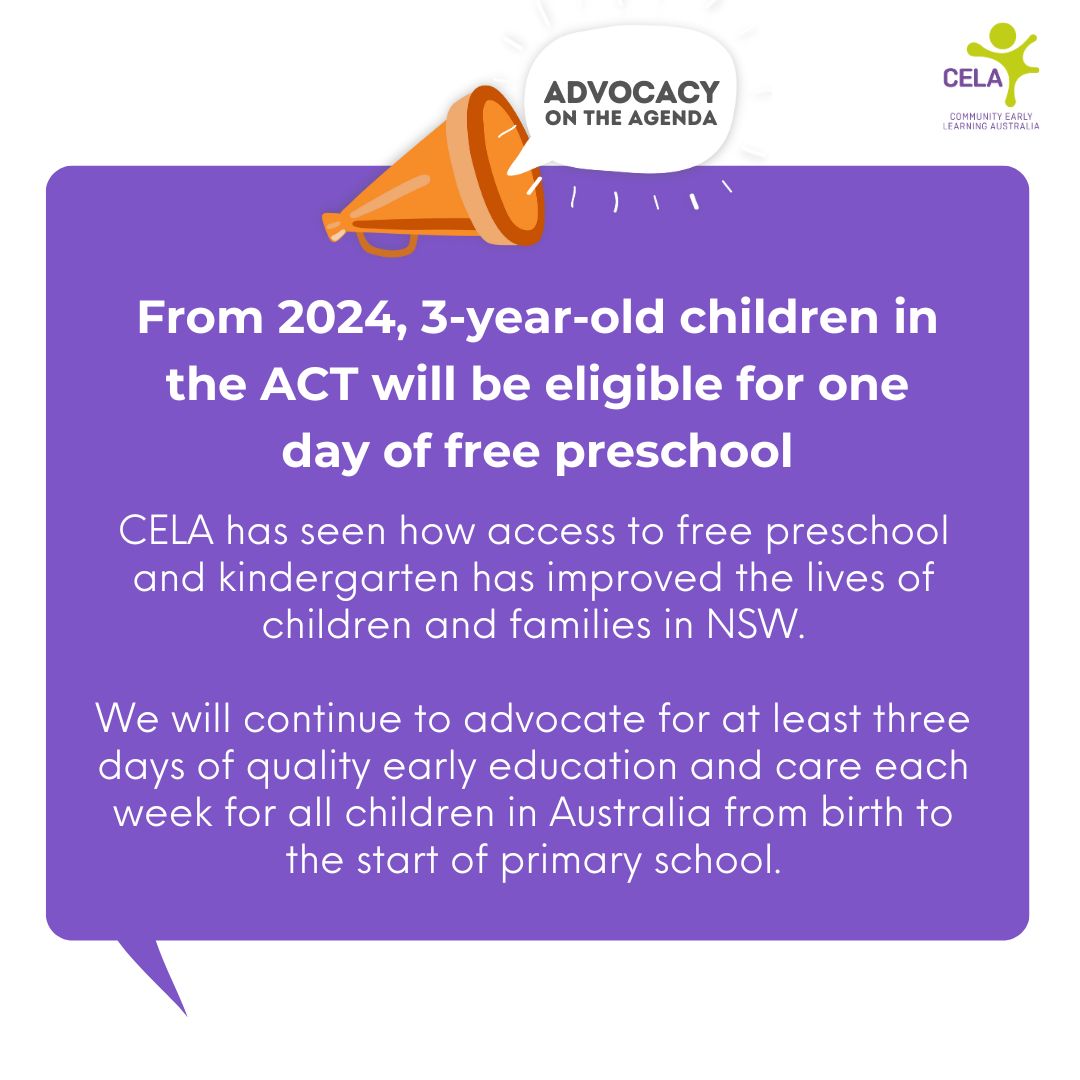 Read more about this news: act.gov.au/our-canberra/l… #preschool #ecec #ozearlyed