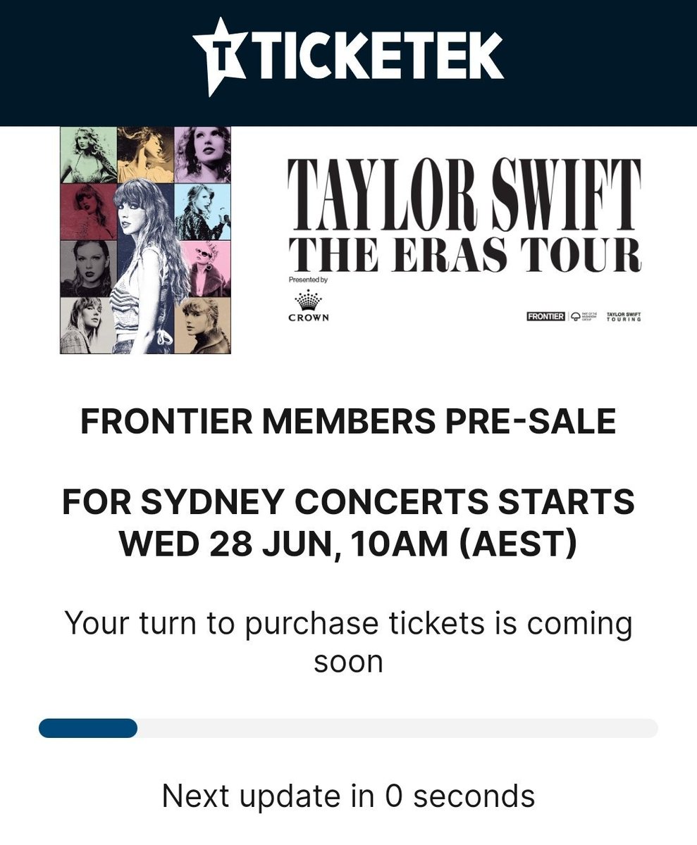 pov you show an aus/nz swiftie this image and they literally combust and die #ticketek #taylorswift