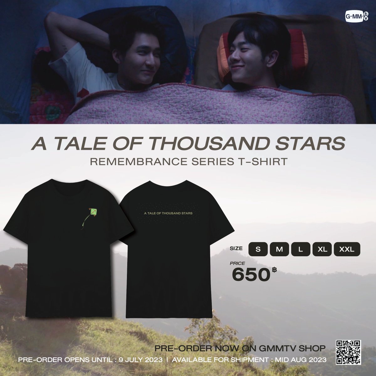GmmtvShop's tweet photo. A TALE OF THOUSAND STARS | REMEMBRANCE SERIES T-SHIRT เท่มากนะทุกคน เท่จนต้องรีบเข้าไปกดพรีออเดอร์แล้วน้า✨

https://t.co/zmw8Yg2Agg

#1000stars
#OurSkyyx1000Stars
#GMMTV https://t.co/jKrF8fZ1yx