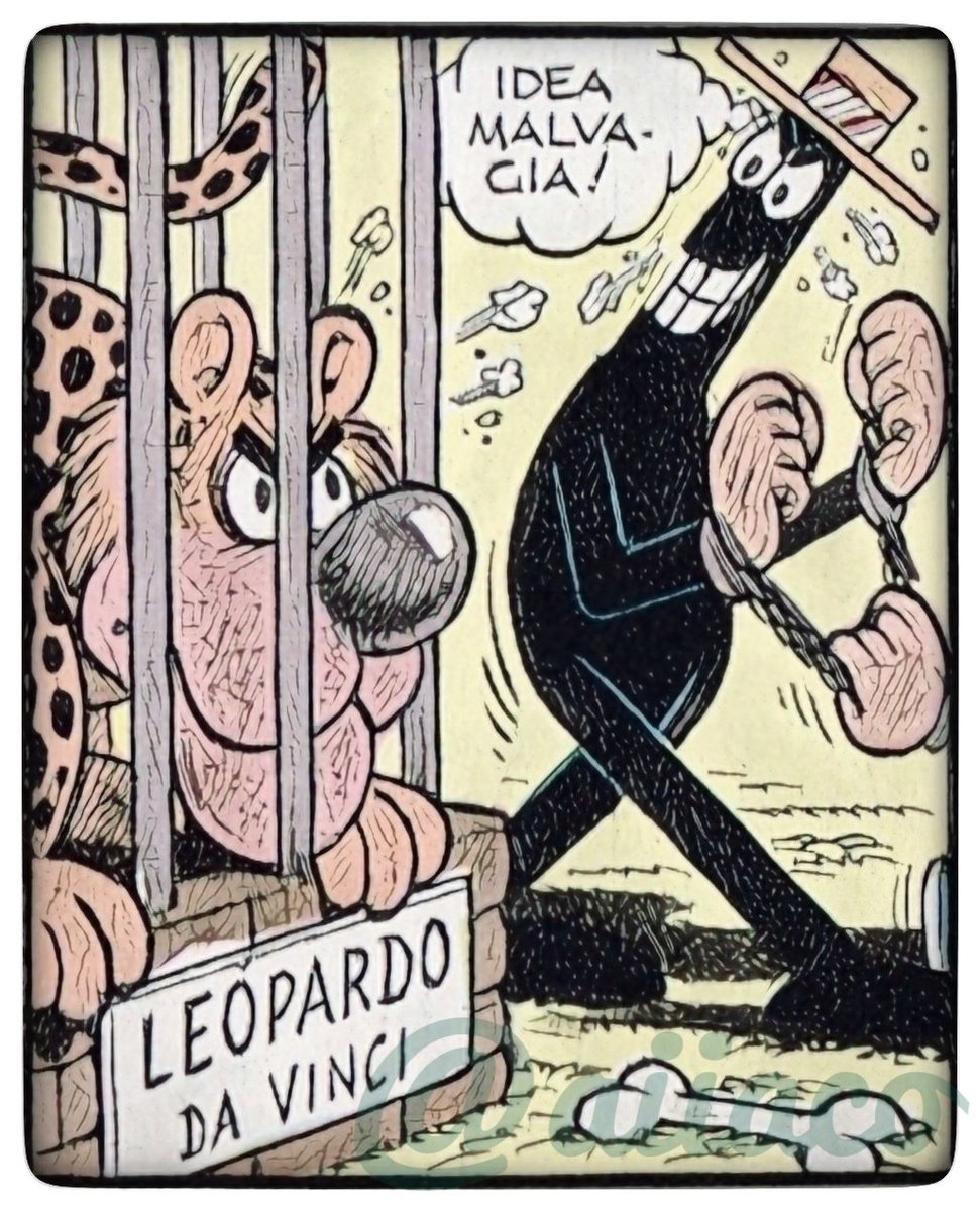 Buongiorno #Jacofollowers

Non è poi un'idea così malvagia,
ci farebbe comodo un Leopardo da Vinci.

#Jacovitti #humour #comics #nosense #28giugno