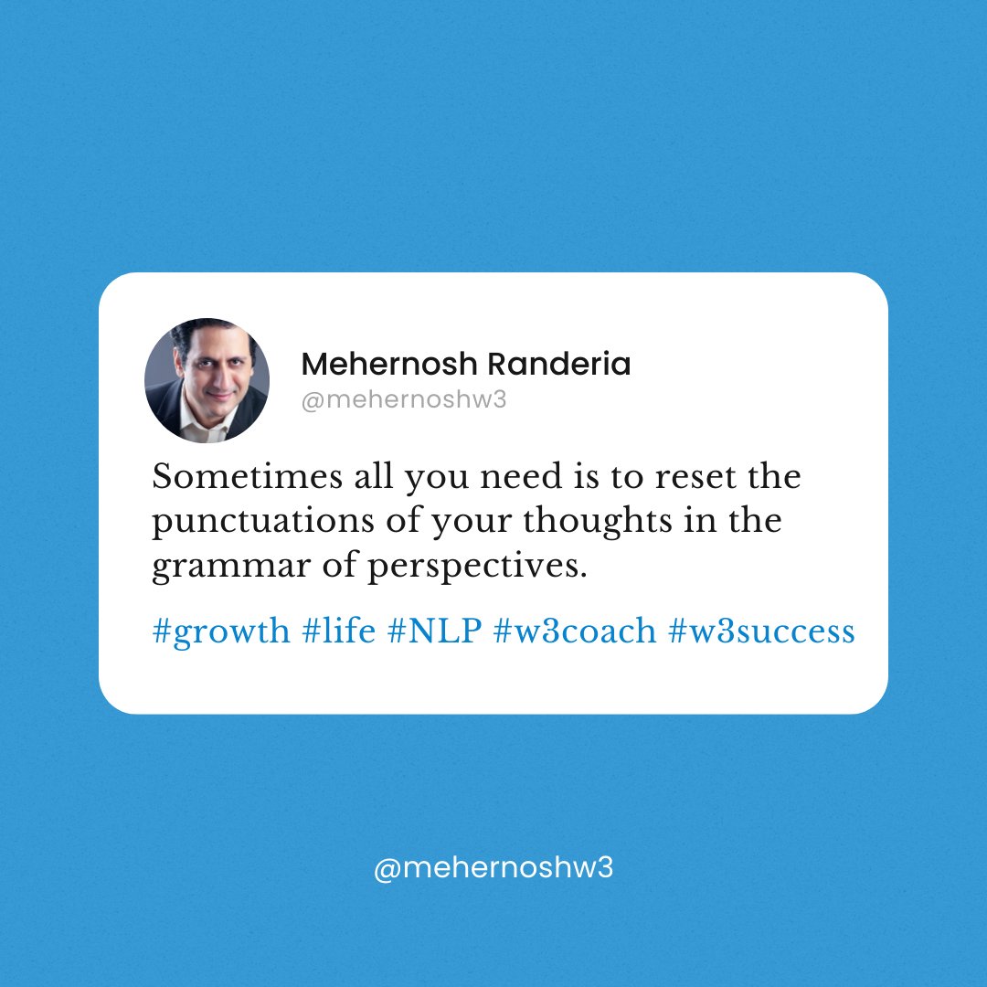 MehernoshW3's tweet photo. What colour is your lens of perspectives?
#w3coach #w3success #nlpcoach #nlptrainer #nlpcourse #mehernoshranderia https://t.co/ZZ6vSGA0rd