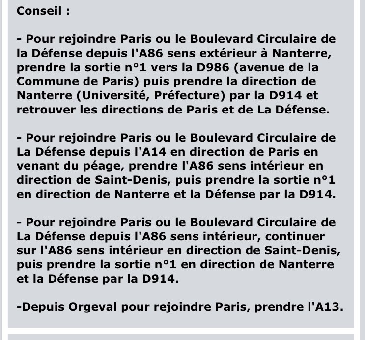 sanef_1077's tweet photo. #AlerteTrafic Le #tunnel de La #Défense coupé dans les 2 sens ‼️‼️ Suite à un incident, l’#A14 est fermée pour une durée indéterminée entre #Courbevoie et #Nanterre.
Restez à notre écoute sur le 107.7 FM, le @DABplusFR et l’appli Sanef 107.7 Ile-de-France. https://t.co/JtAWGQ3es1