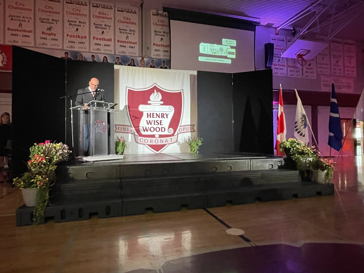 A beautiful way to celebrate some outstanding Warriors at the <a href="/HWWwarriors/">Henry Wise Wood HS</a> Academic Awards. Thank you for an amazing end to the school year. ❤️ = full. #wearecbe #proudtobecbe 🏅