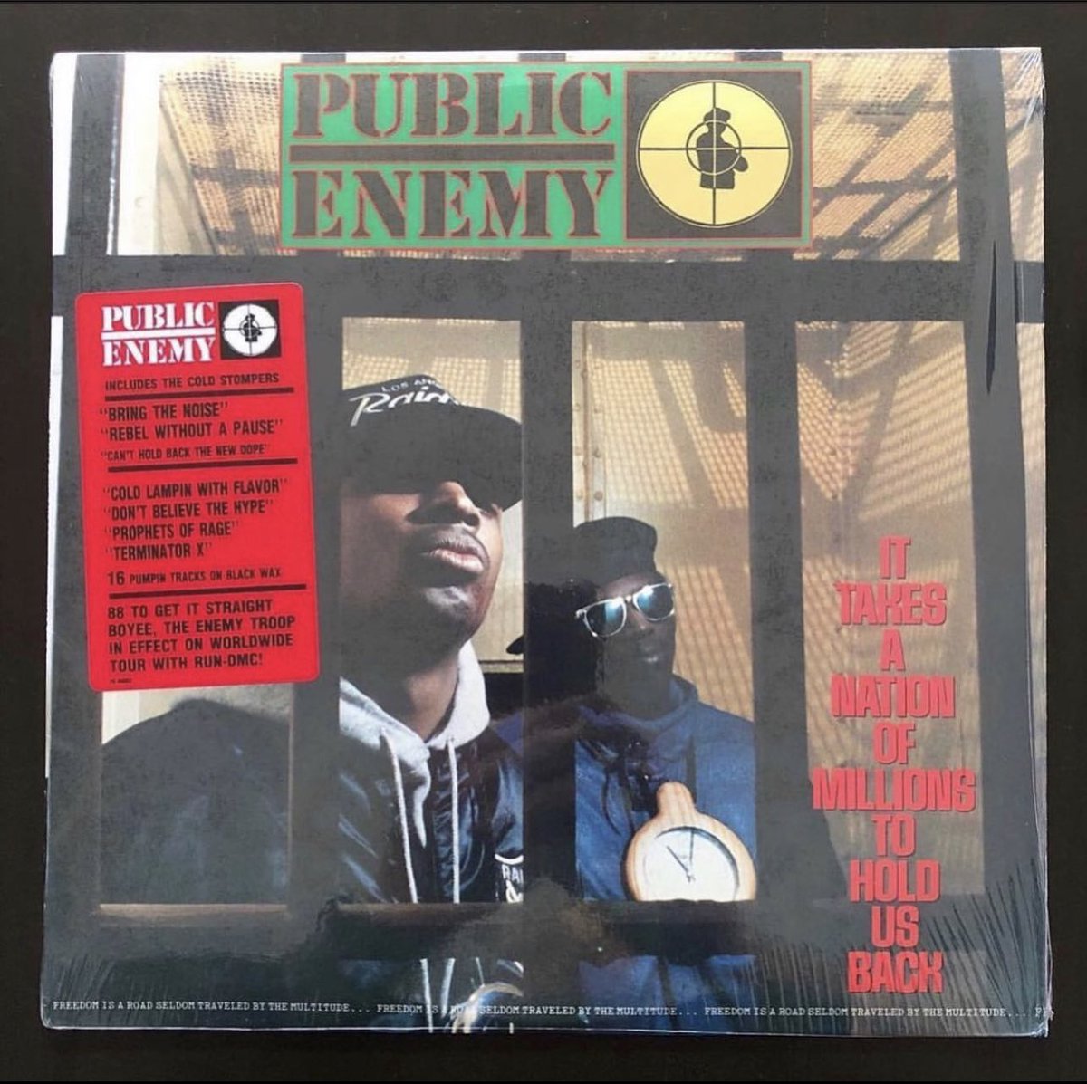 PUBLIC ENEMY 
It Takes a Nation of Millions to Hold Us Back
1988 U.S Reissue 
Released 35 years ago today
@MrChuckD